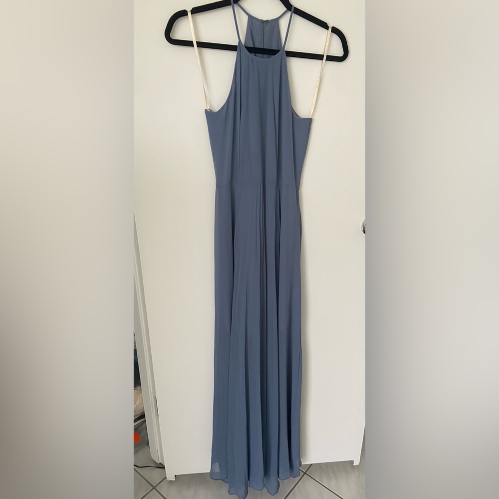 BCBG Dress in Blue/Gray color
